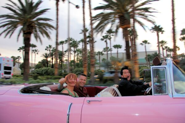 Pink Cadillac and Elvis Airport Pickup